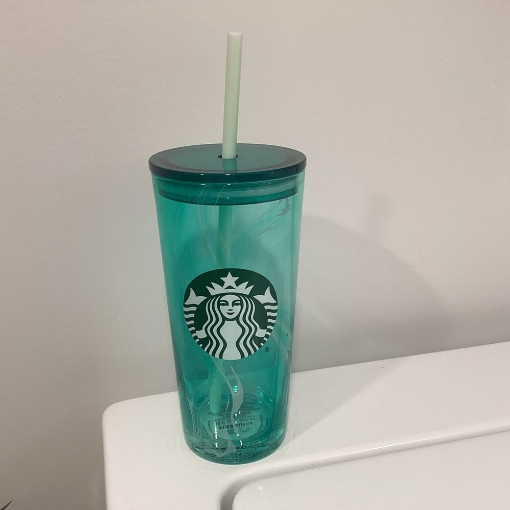 Starbucks Green  Tumbler with Lid and straw